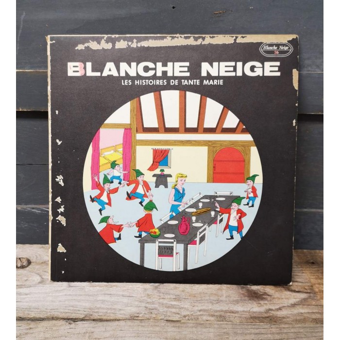 Disque vinyle vintage Blanche Neige